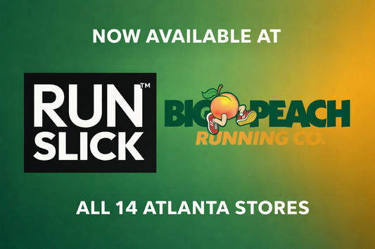 Run Slick Now Available at Big Peach Running Co. (All Atlanta Locations)